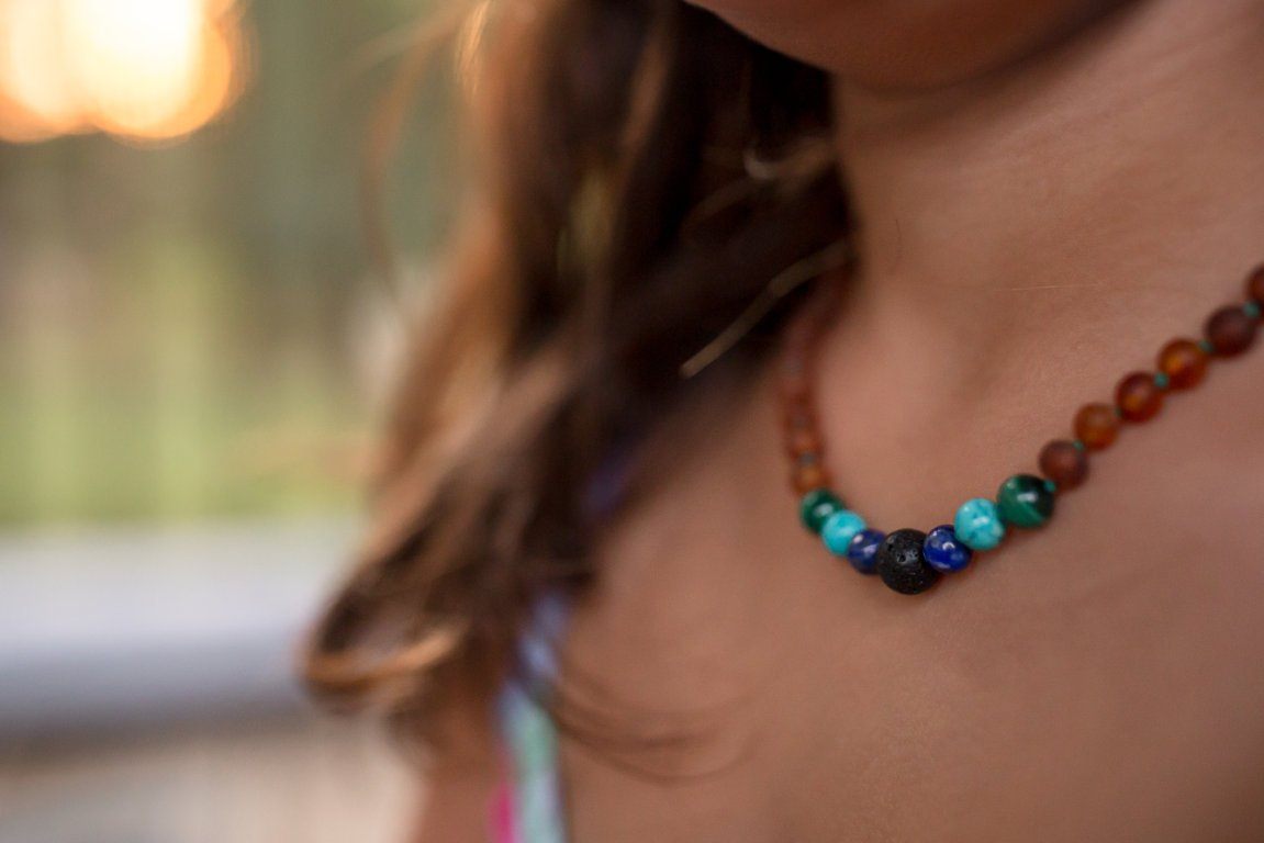 Baltic Amber Aromatherapy Necklace for Children - Sweetbottoms BoutiqueR.B. Amber Jewelry