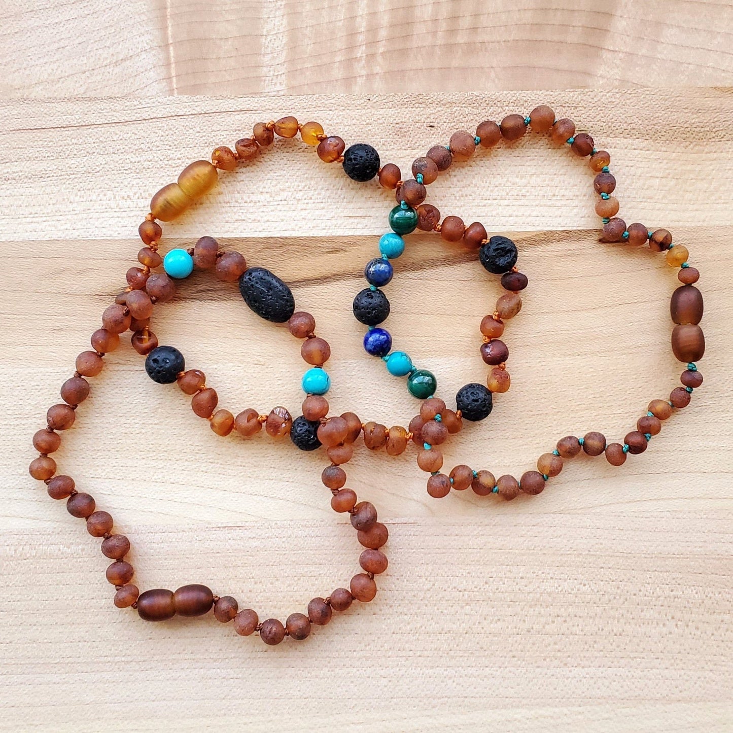 Baltic Amber Aromatherapy Necklace for Children - Sweetbottoms BoutiqueR.B. Amber Jewelry