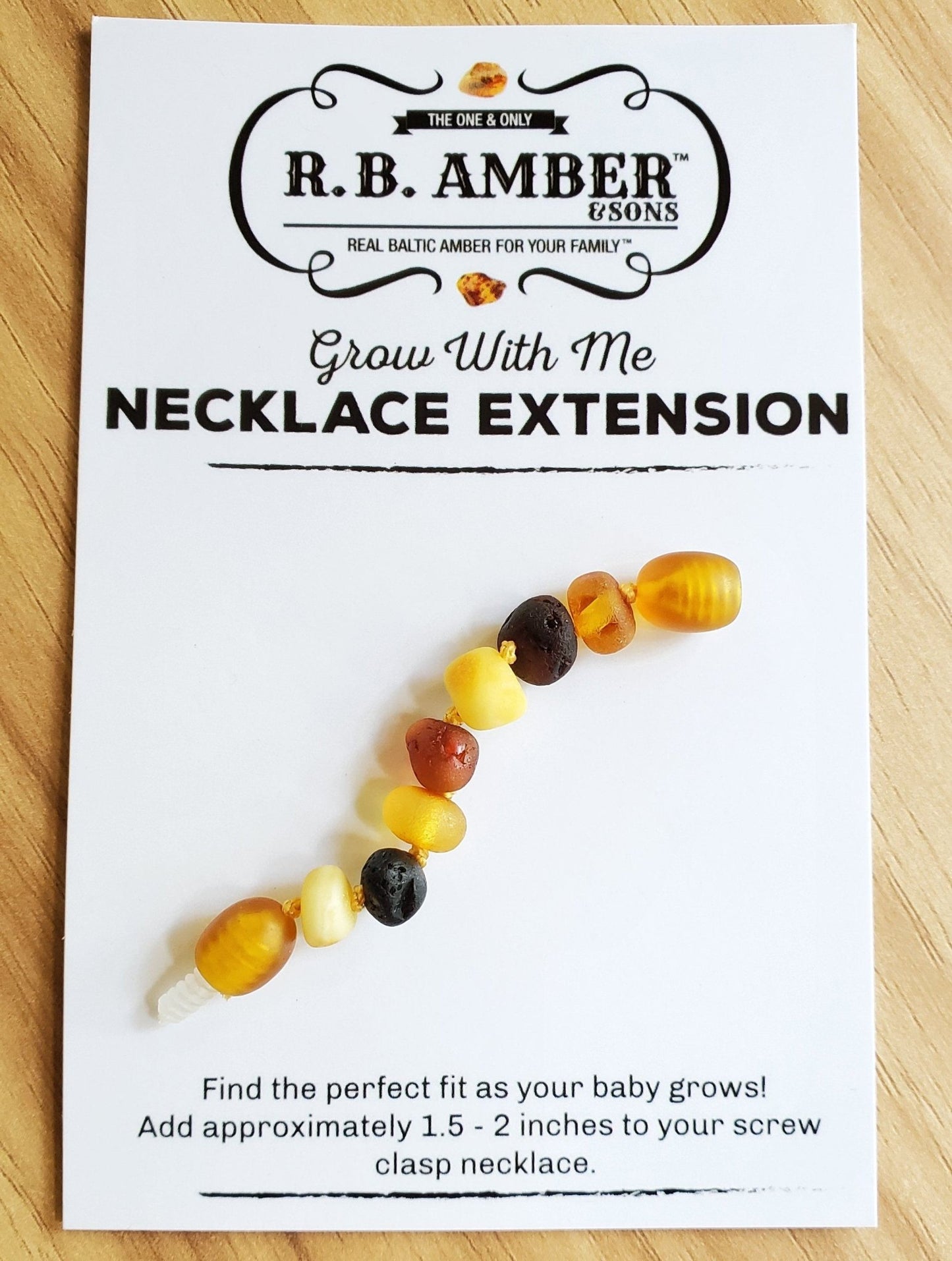 Baltic Amber Jewelry Extender - Sweetbottoms BoutiqueR.B. Amber Jewelry