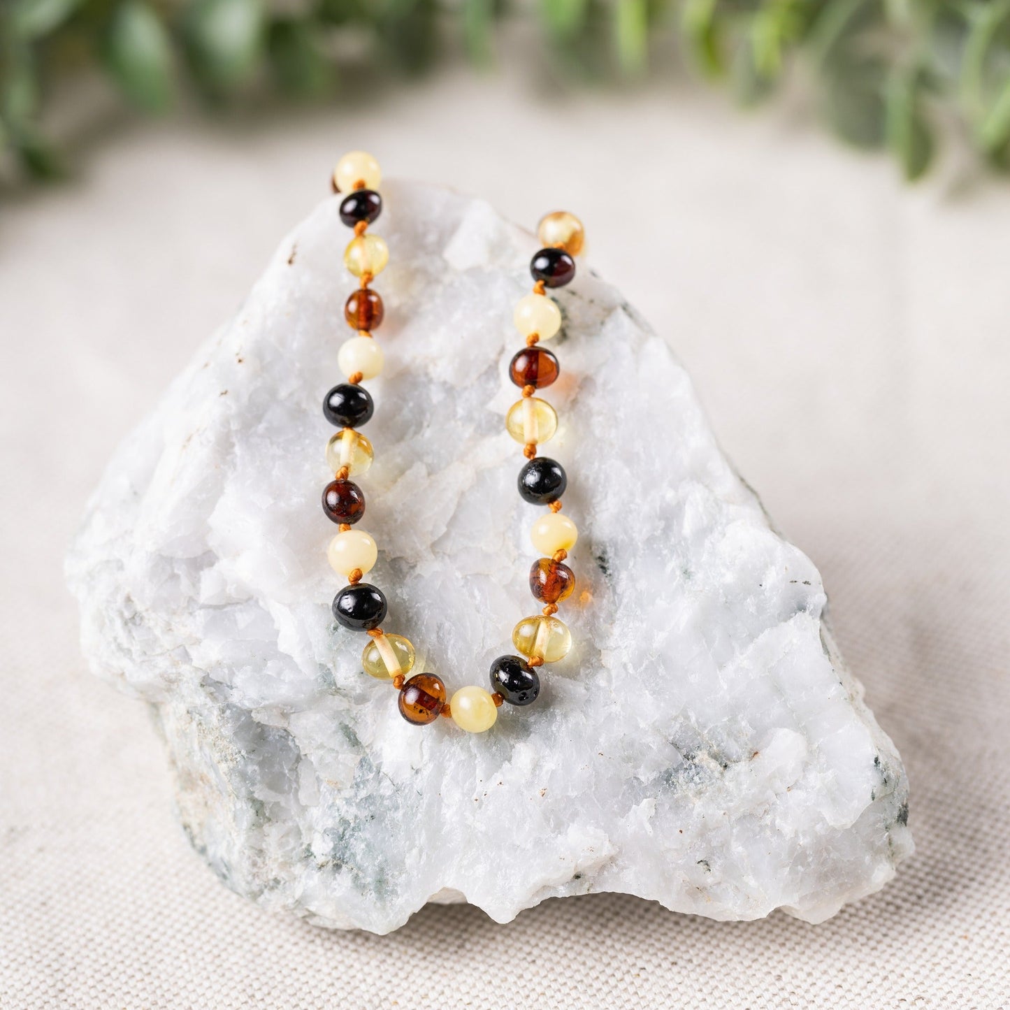 Baltic Amber Necklace for Children - Screw Clasp - Sweetbottoms BoutiqueR.B. Amber Jewelry