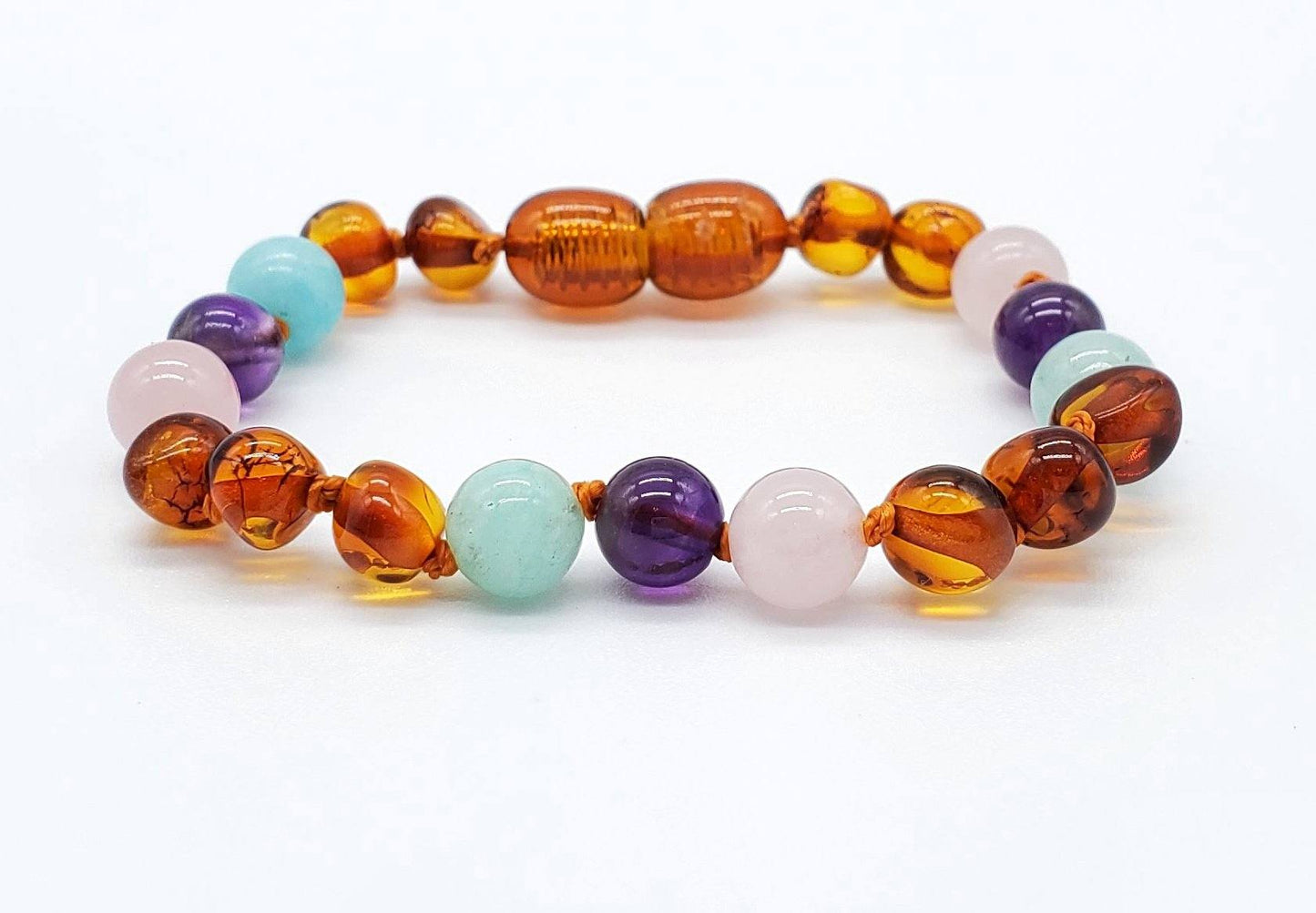 Baltic Amber/Gemstone Children's Bracelet - Sweetbottoms BoutiqueR.B. Amber Jewelry