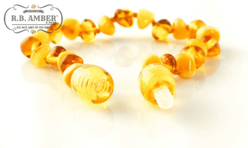 Baltic Amber Children's Bracelet/Anklet Teething Jewelry R.B. Amber Jewelry 