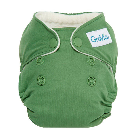 Image of GroVia Newborn All-In-One Cloth Diaper Cloth Diaper GroVia Basil 