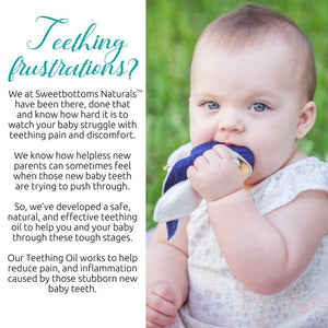 Sweetbottoms Naturals Organic Teething Oil Herbal Remedy Sweetbottoms Naturals 