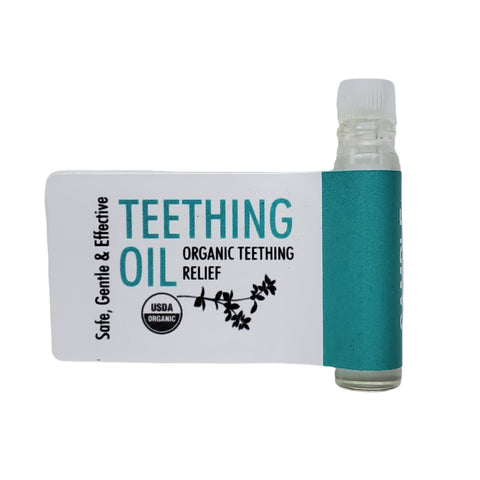 Image of Sweetbottoms Naturals Organic Teething Oil Herbal Remedy Sweetbottoms Naturals Sample 