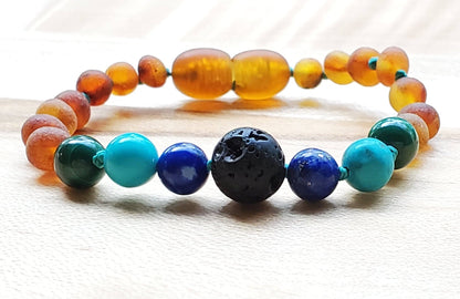 Baltic Amber Aromatherapy Children's Bracelet - Sweetbottoms BoutiqueR.B. Amber Jewelry