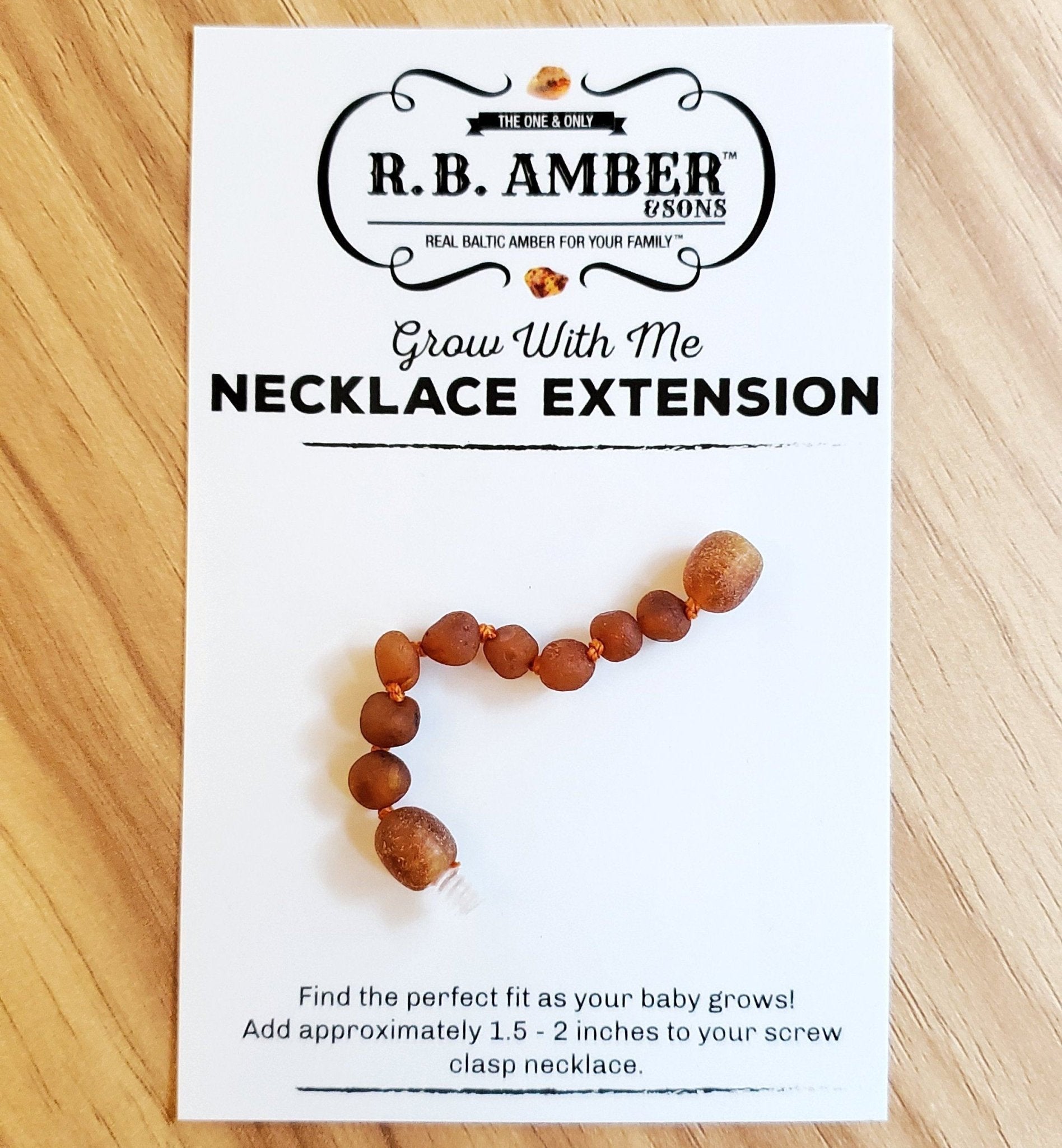 Baltic Amber Jewelry Extender - Sweetbottoms BoutiqueR.B. Amber Jewelry