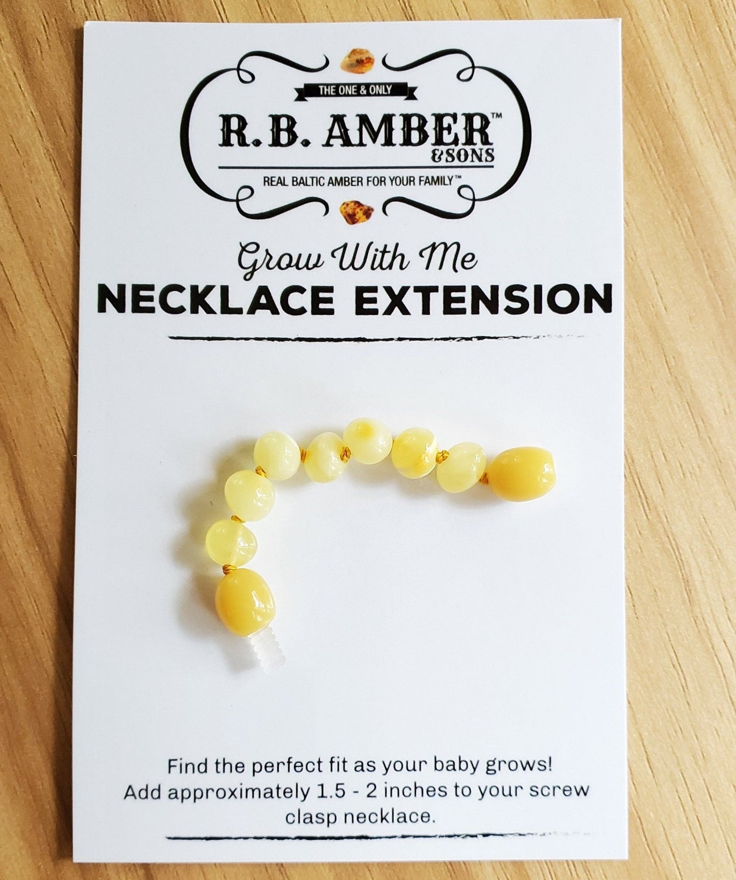 Baltic Amber Jewelry Extender - Sweetbottoms BoutiqueR.B. Amber Jewelry