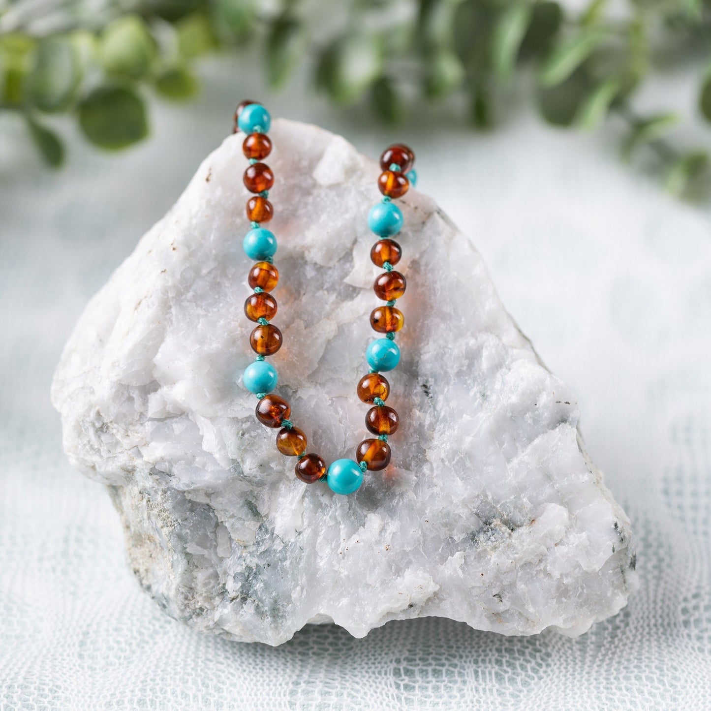 Baltic Amber/Gemstone Children's Necklace - Sweetbottoms BoutiqueR.B. Amber Jewelry