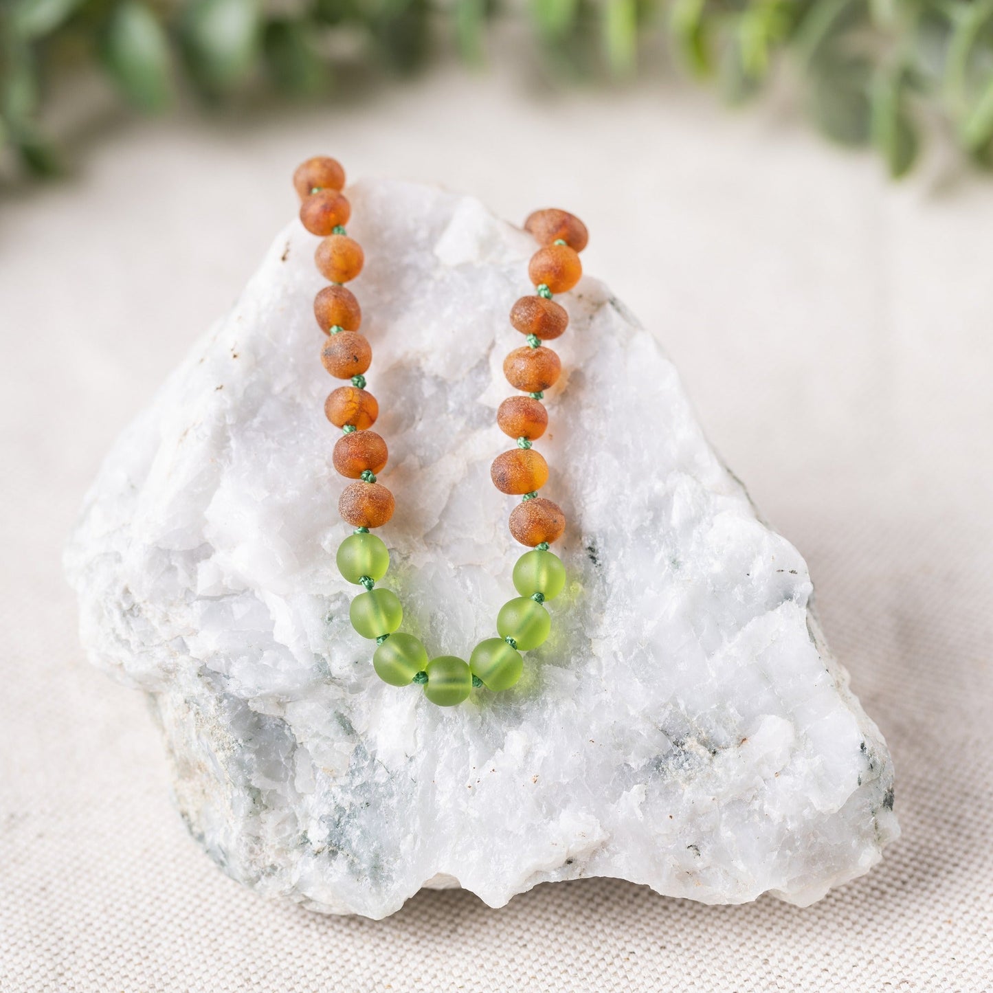 Baltic Amber/Gemstone Children's Necklace - Sweetbottoms BoutiqueR.B. Amber Jewelry