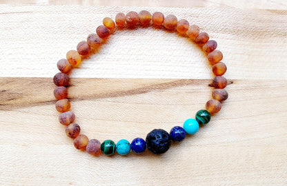 CLEARANCE - Baltic Amber Aromatherapy Bracelet for Adults - Sweetbottoms BoutiqueR.B. Amber Jewelry