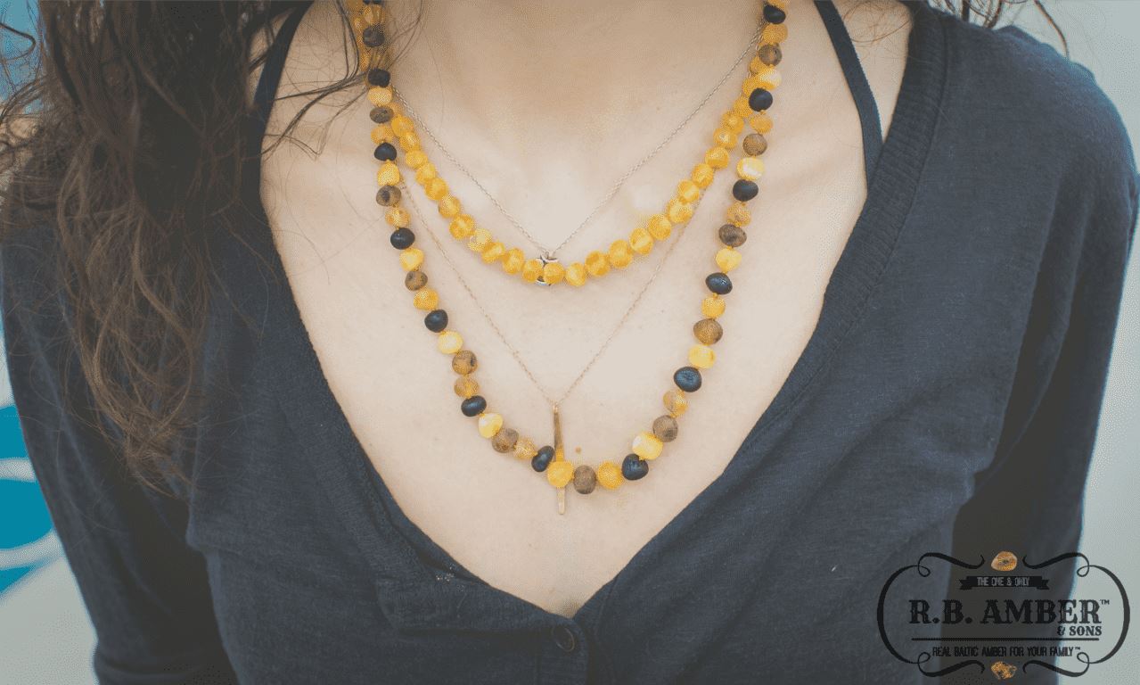 CLEARANCE - Baltic Amber Aromatherapy Necklace for Adults - Sweetbottoms BoutiqueR.B. Amber Jewelry