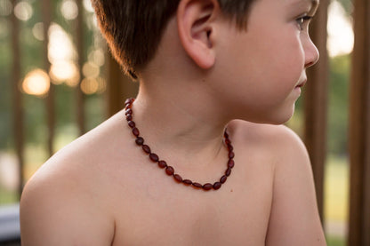 CLEARANCE - Baltic Amber Necklace for Children - POP CLASP - Sweetbottoms BoutiqueR.B. Amber Jewelry