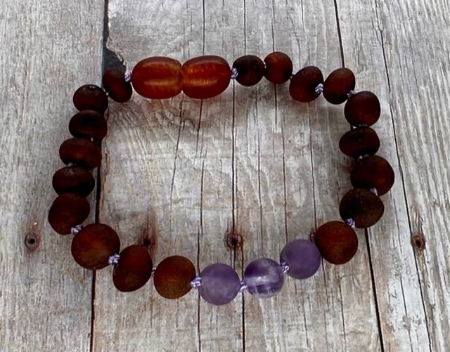 CLEARANCE - Baltic Amber/Gemstone Children's Bracelet - Sweetbottoms BoutiqueR.B. Amber Jewelry