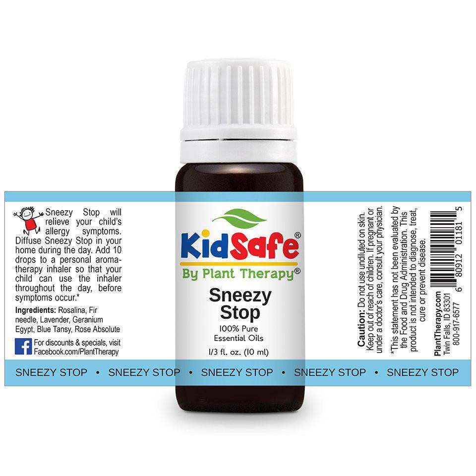 KidSafe Sneezy Stop Synergy Blend - Plant Therapy 100% Pure Essential Oils - Sweetbottoms BoutiquePlant Therapy Essential Oils