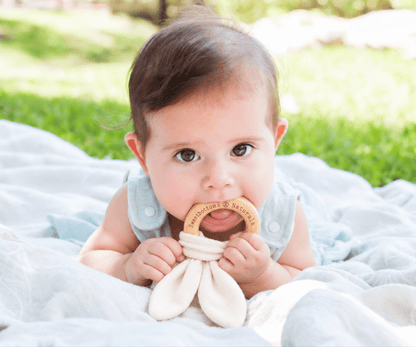 Organic Bunny Ear Teething Toy - Sweetbottoms NaturalsSweetbottoms Naturals