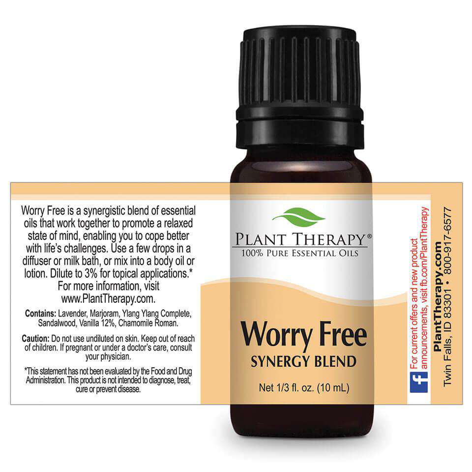 Worry Free Synergy Blend - Plant Therapy 100% Pure Essential Oils - Sweetbottoms BoutiquePlant Therapy Essential Oils