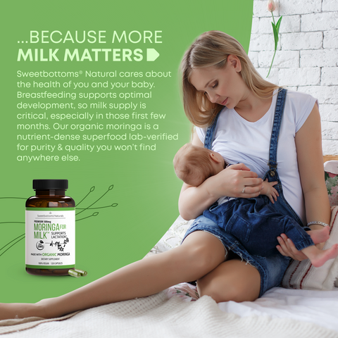 Image of Organic Moringa for Milk™ Lactation Supplement - 120 Capsules