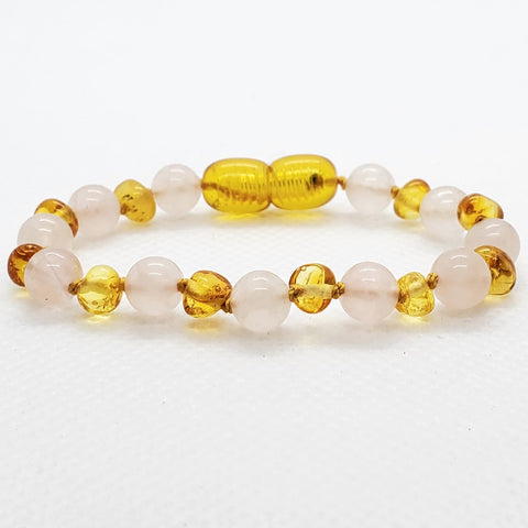 Image of Baltic Amber/Gemstone Children's Bracelet