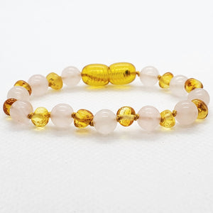Baltic Amber/Gemstone Children's Bracelet