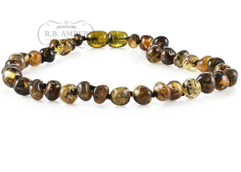 Image of Baltic Amber Necklace for Children - Screw Clasp
