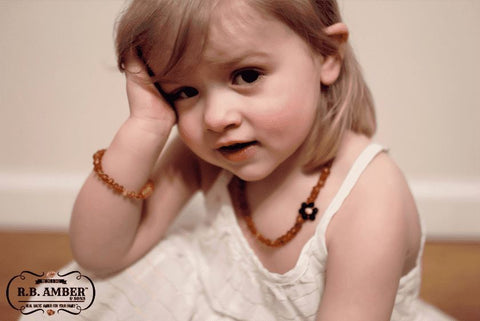 Image of Baltic Amber Aromatherapy Children's Bracelet Teething Jewelry R.B. Amber Jewelry 