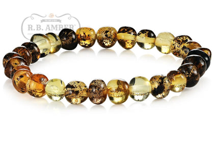 Baltic Amber Bracelet for Adults Jewelry R.B. Amber Jewelry Light Green 