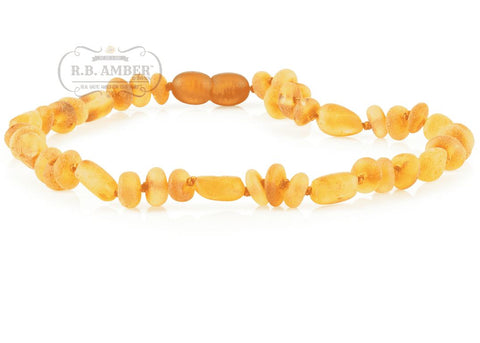 Image of Baltic Amber Necklace for Children - CLEARANCE - Screw Clasp Teething Jewelry R.B. Amber Jewelry 