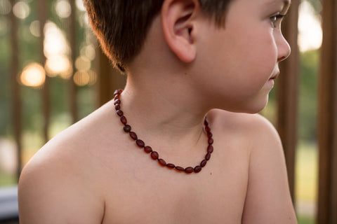 Image of Baltic Amber Necklace for Children - CLEARANCE Teething Jewelry R.B. Amber Jewelry 