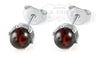 Baltic Amber Stud Earrings Jewelry R.B. Amber Jewelry Cherry 