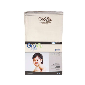 GroVia Bamboo Prefolds (3 pack) Cloth Diaper GroVia Size 4: Toddler (25+ lbs) 