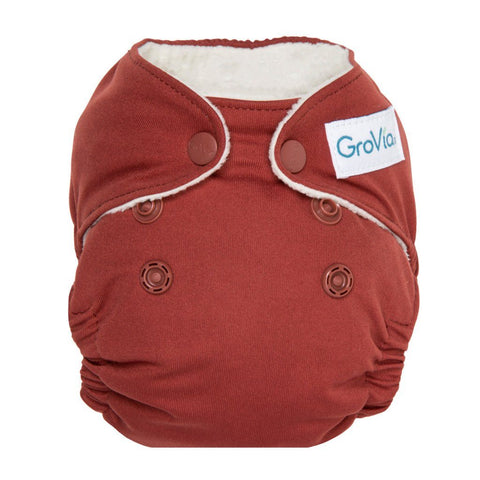 Image of GroVia Newborn All-In-One Cloth Diaper Cloth Diaper GroVia Marsala 