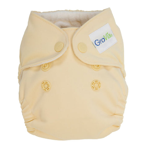 Image of GroVia Newborn All-In-One Cloth Diaper Cloth Diaper GroVia Vanilla 