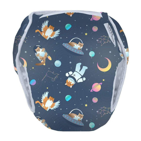 Image of GroVia Swim Diaper Cloth Diaper GroVia Size 1: 10-19 lbs All Good Cats Go To Space 