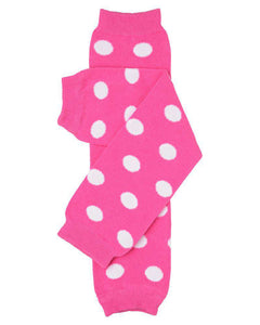 juDanzy Leg Warmers Clothing juDanzy Pink Polka Dot 