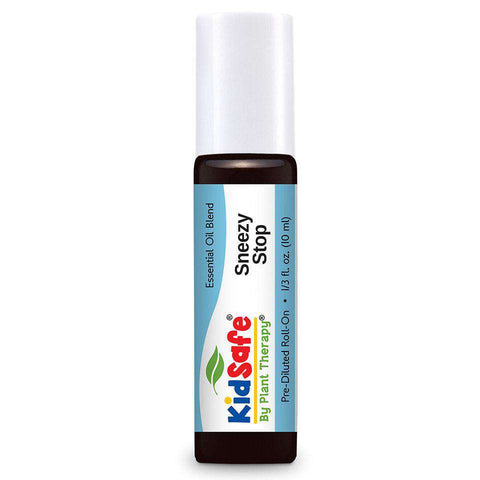 Image of KidSafe Sneezy Stop Synergy Blend - Plant Therapy 100% Pure Essential Oils Essential Oil Plant Therapy Essential Oils 10 ml Pre-Diluted Roll-On 