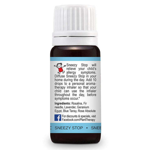 Image of KidSafe Sneezy Stop Synergy Blend - Plant Therapy 100% Pure Essential Oils Essential Oil Plant Therapy Essential Oils 