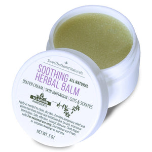 Mini All-Natural Soothing Herbal Balm for Diaper Rash and Skin Irritation Diapering Accessory Sweetbottoms Naturals 
