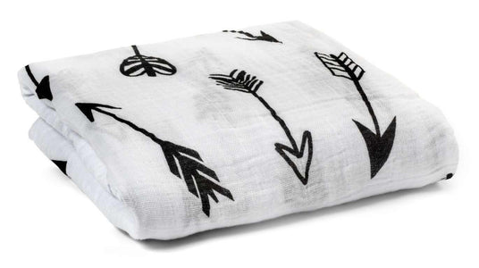 Modern Burlap Organic Cotton Muslin Swaddle Blanket Sleep Modern Burlap 