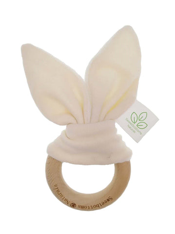 Image of Organic Bunny Ear Teething Toy Toy Sweetbottoms Naturals 