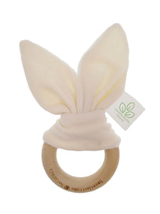 Organic Bunny Ear Teething Toy Toy Sweetbottoms Naturals 