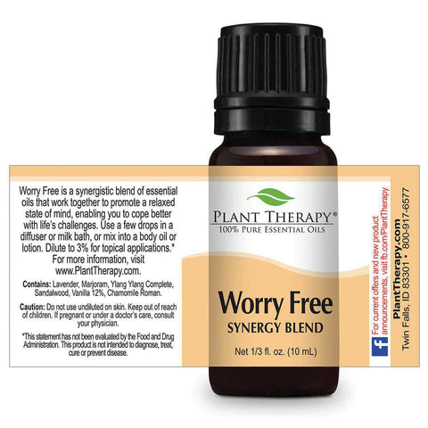 Image of Worry Free Synergy Blend - Plant Therapy 100% Pure Essential Oils Essential Oil Plant Therapy Essential Oils 